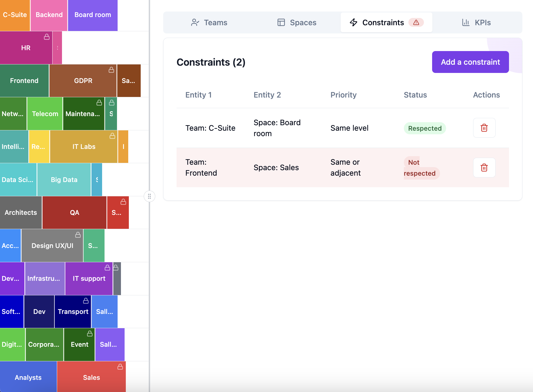 Export and collaboration interface - Plan and data sharing